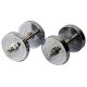 Body Maxx 20 Kg Adjustable Steel Chrome Plated Dumbells + Dumbells rods + Gloves + Rope, Home Gym Set 